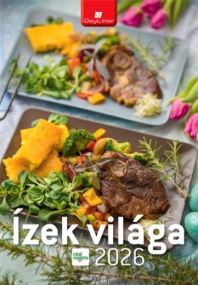 Naptár, fali, DAYLINER "Ízek világa - Mindmegette"