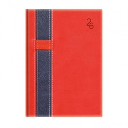 Naptár, tervező, A5, napi, TOPTIMER "Vario", piros-kék