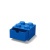 Tárolódoboz íróasztalra, fiókos, LEGO "Brick 2x2", kék